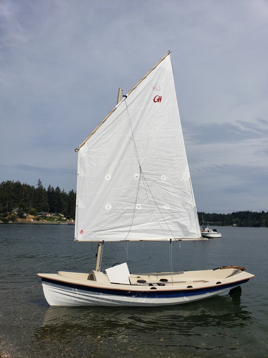 Side view of the fully-rigged Salish Voyager