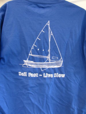 Front: GHBW logoBack caption: "Sail Fast - Live Slow"