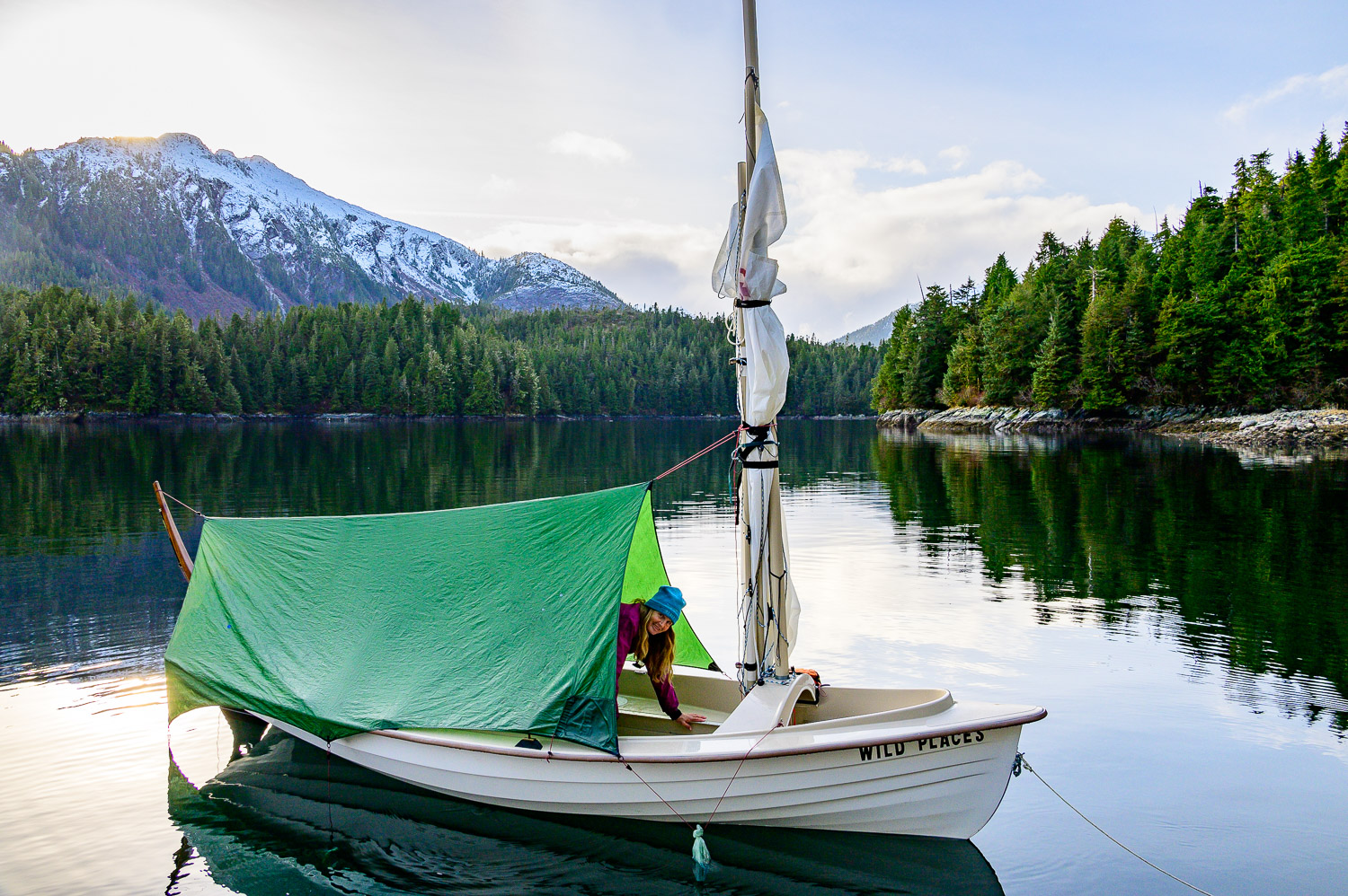 A successful night spent sleeping aboard our Salish Voyager.