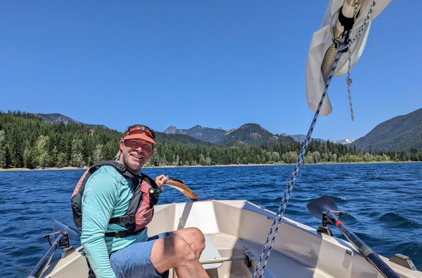 Matt Pruis out for a casual sail in Salish Voyager #1