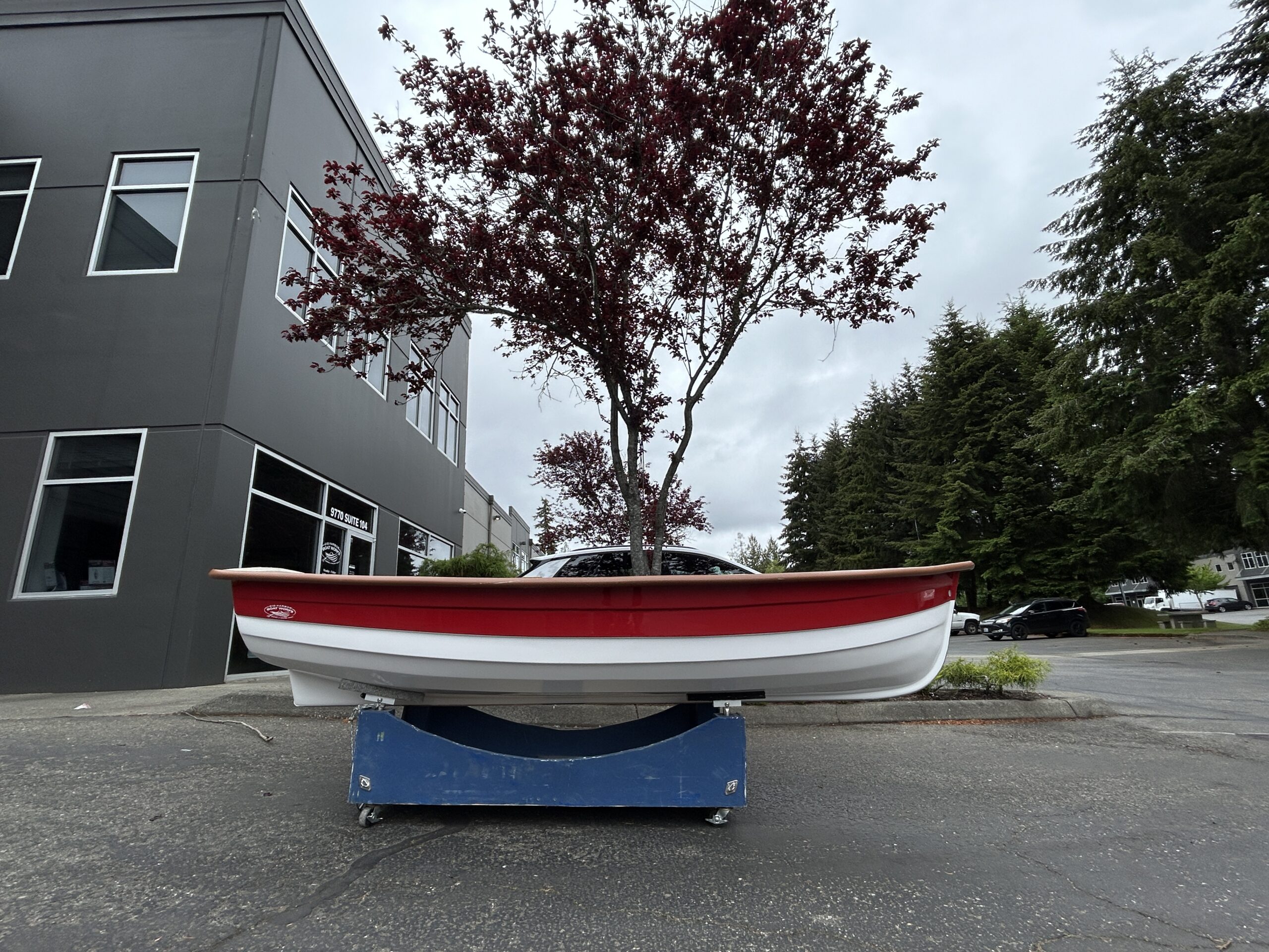 10′ Navigator Rowboat, Vivarojo Red - Image 3