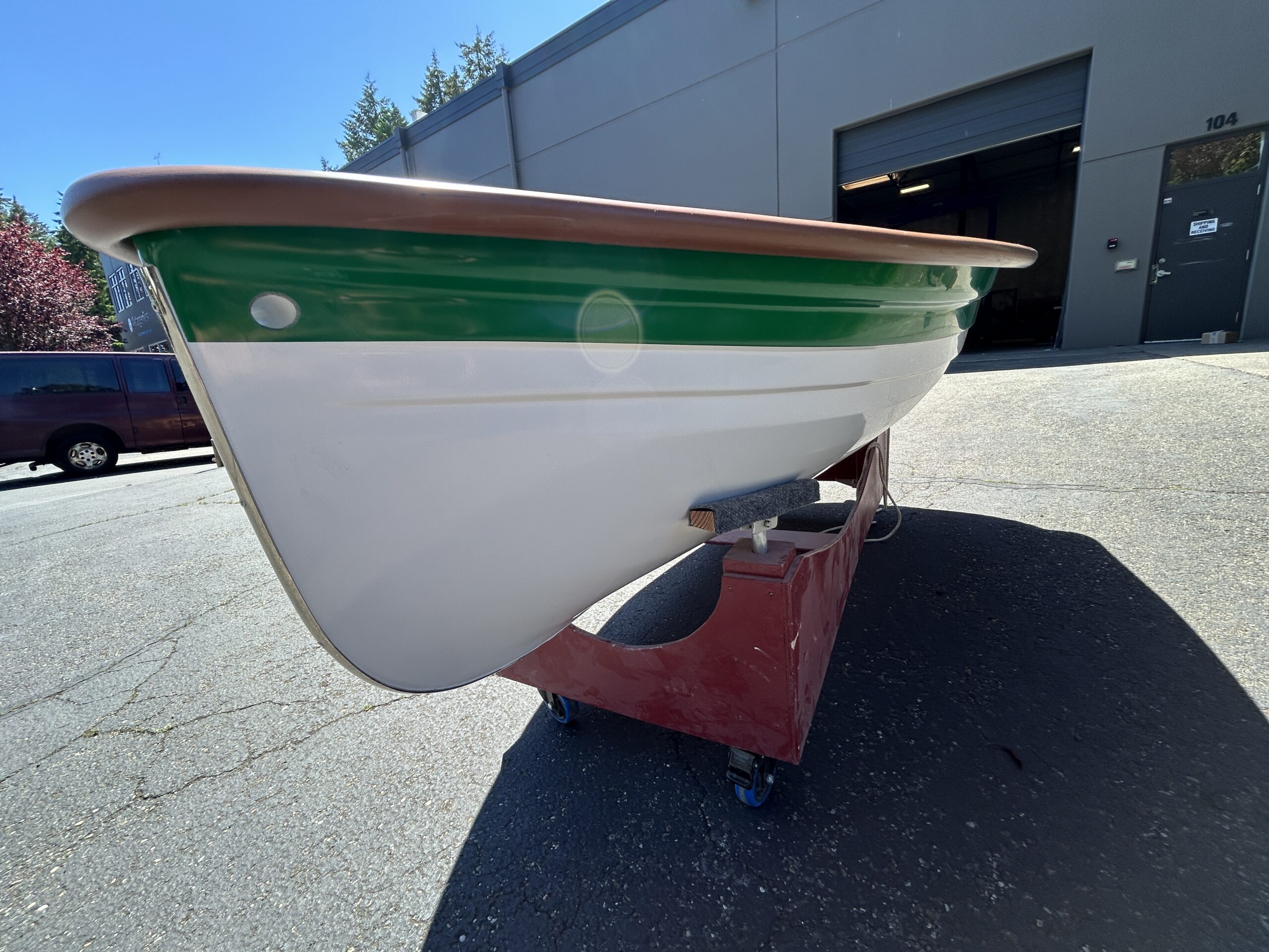 8′ Nisqually Rowboat - Forest Green - Image 3
